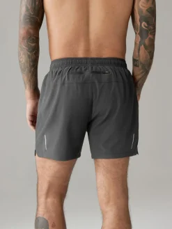 New Next 7 Inch Active Gym Sports Shorts Slate Grey