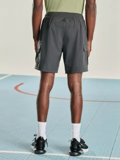 Hot Next Active Cargo Gym Training Shorts Slate Grey