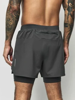 Hot Next Active 2-In-1 Shorts Slate Grey