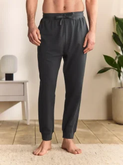 Online Next Cuffed Loopback Soft Touch Cuffed Joggers Slate Grey