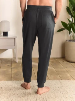 Online Next Cuffed Loopback Soft Touch Cuffed Joggers Slate Grey