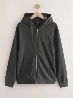 Sale Next Slate Grey Lightweight Zip Up Hoodie