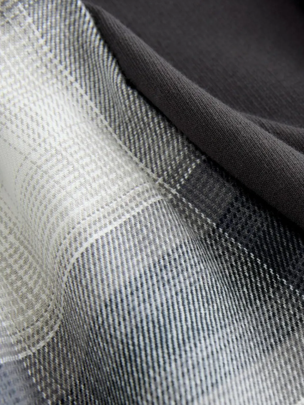 Hot Next Slate Grey Long Sleeve Embroidered Quarter Zip Pyjamas Set