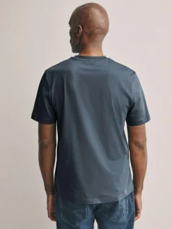 Next Slate Grey Regular Fit Signature SUPIMA® Cotton Crew Neck T-Shirt^ Tops & T-Shirts