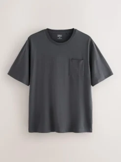 Next Slate Grey Short Sleeve Jersey Pyjamas Set^ Pyjamas|Nightwear