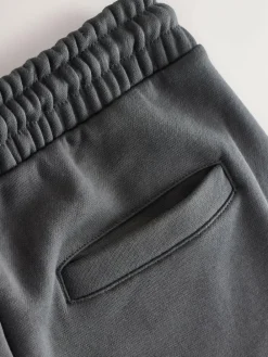 Next Slate Grey Straight Fit Relaxed Fit Brushback Heavyweight Joggers^ Nightwear|Joggers