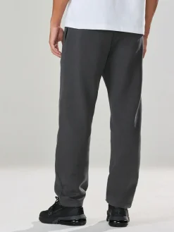 Next Slate Grey Straight Fit Relaxed Fit Brushback Heavyweight Joggers^ Nightwear|Joggers