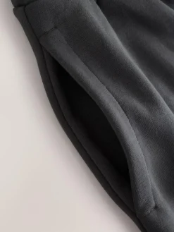 Next Slate Grey Straight Fit Relaxed Fit Brushback Heavyweight Joggers^ Nightwear|Joggers