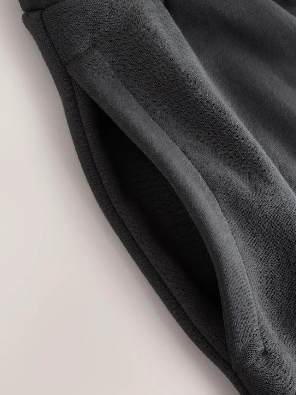 Next Slate Grey Straight Fit Relaxed Fit Brushback Heavyweight Joggers^ Nightwear|Joggers