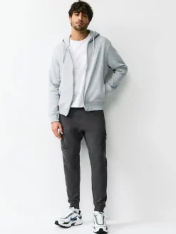 Outlet Next Slim Fit Utility Brushback Heavyweight 2 Pack Cargo Joggers Slate Grey/Navy Blue