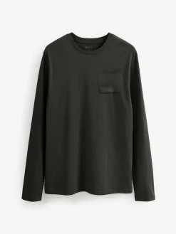 New Next Long Sleeve Jersey Pyjamas Set Slate Grey/Navy