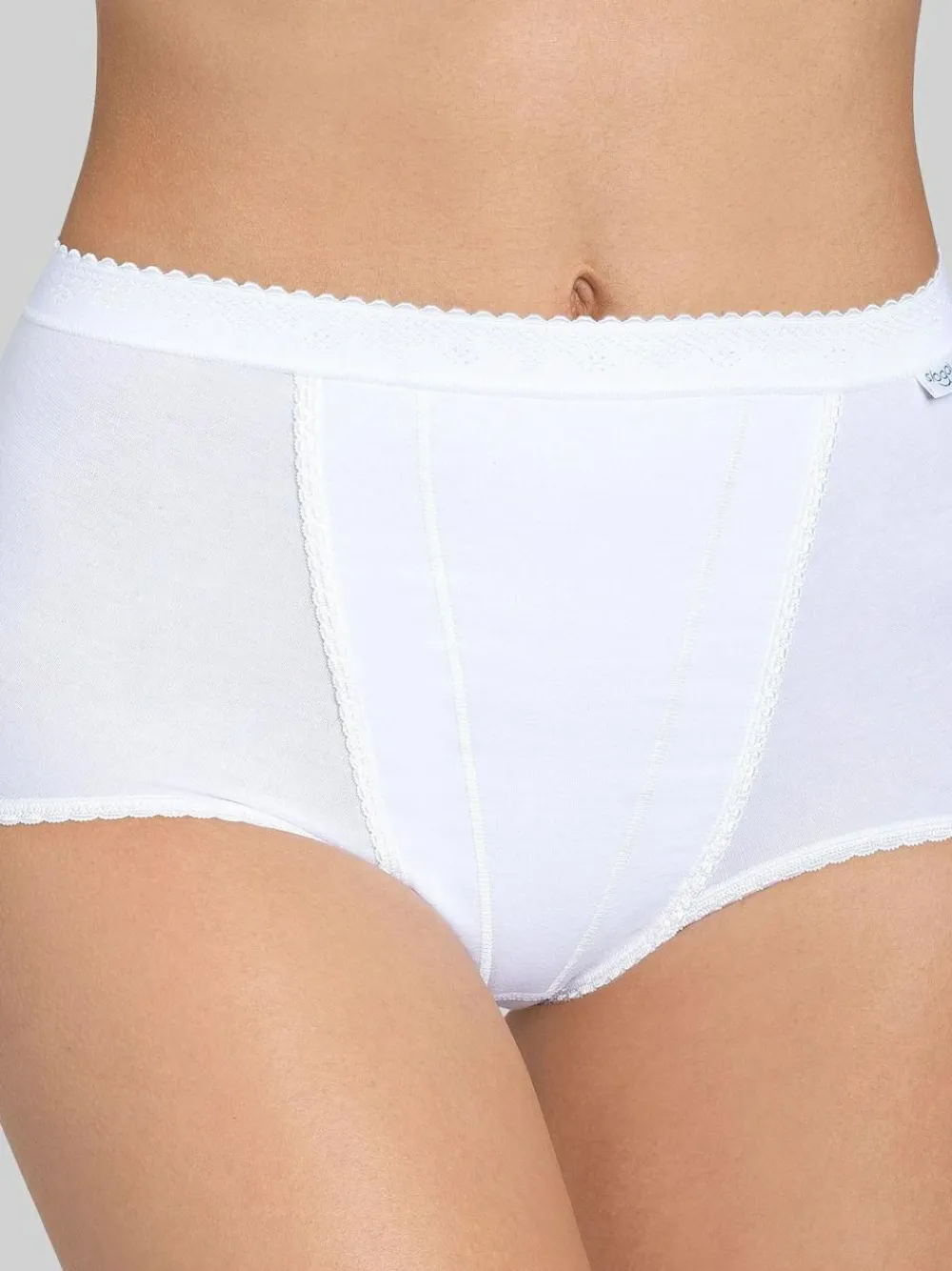 Sale Sloggi Control Brief Knickers White