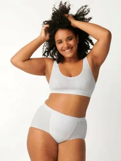 Hot Sloggi Tummy Control 2 Pack Knickers White
