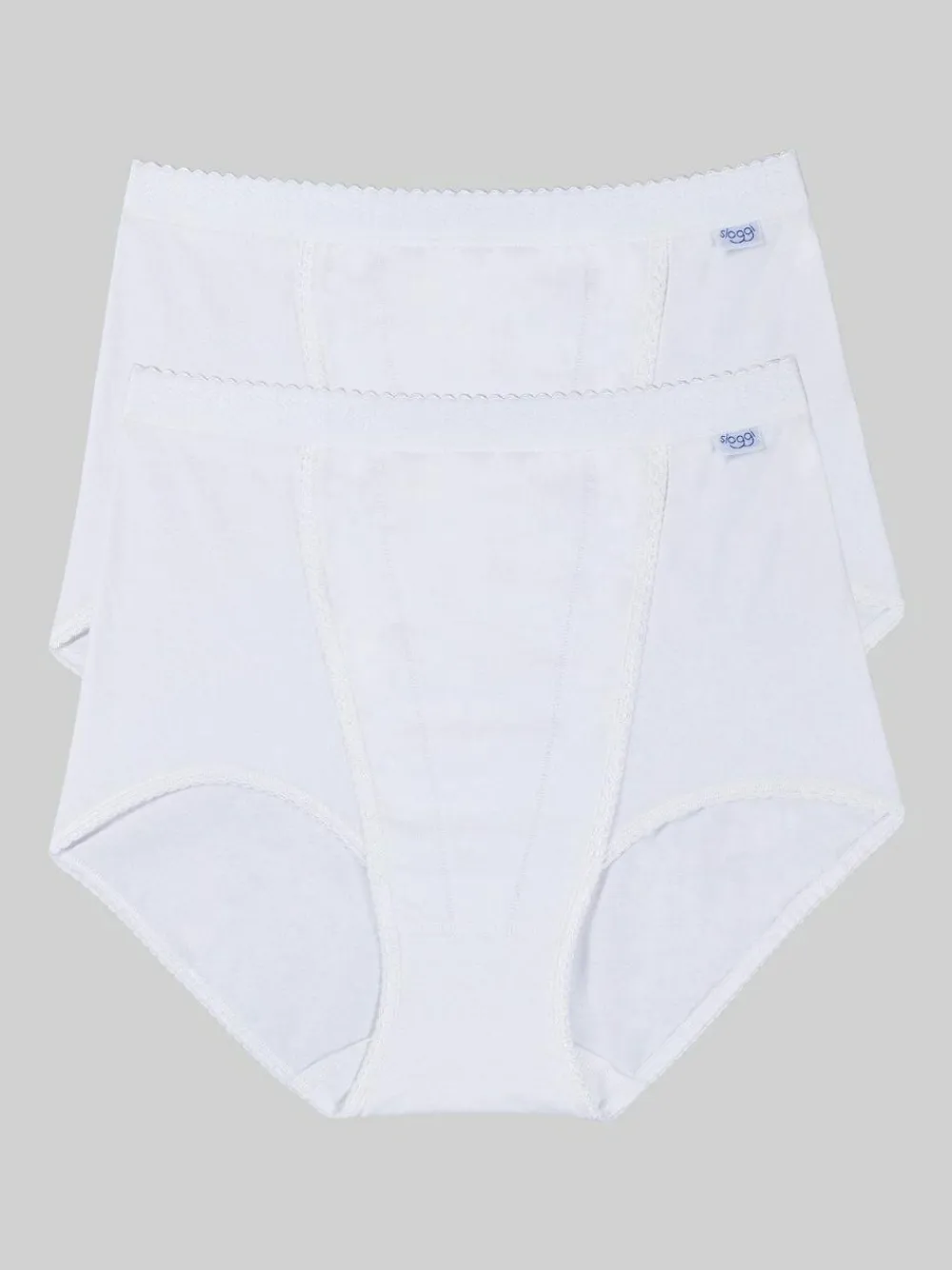 Hot Sloggi Tummy Control 2 Pack Knickers White