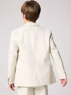 smALLSAINTS Beige Boys Relaxed Fit Sainte Suit Jacket^BOY Suits & Vest