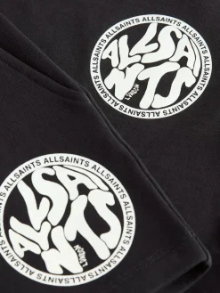 Sale smALLSAINTS Distortion T-Shirt and Sweat Shorts Set Black