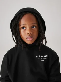 smALLSAINTS Black Oversized Underground Pullover Hoodie^BOY Sweatshirts & Hoodies