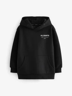 smALLSAINTS Black Oversized Underground Pullover Hoodie^BOY Sweatshirts & Hoodies