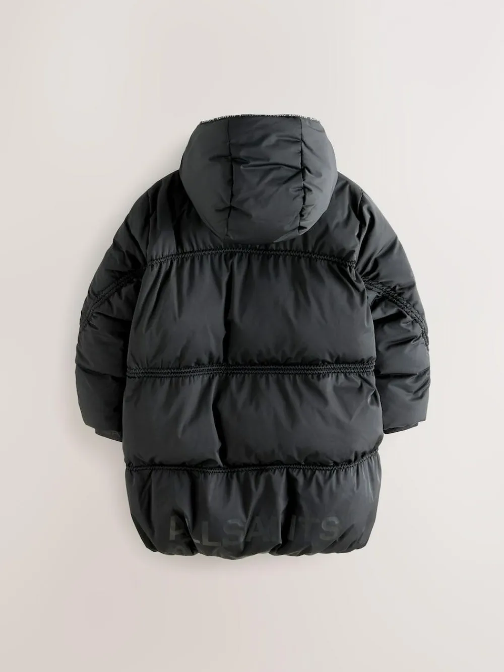 smALLSAINTS Black Ruched Longline Padded Coat^ Jackets & Coats|Snowsuits & Coats