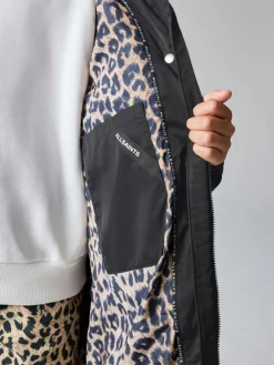 smALLSAINTS Black Ruched Longline Padded Coat^ Jackets & Coats|Snowsuits & Coats