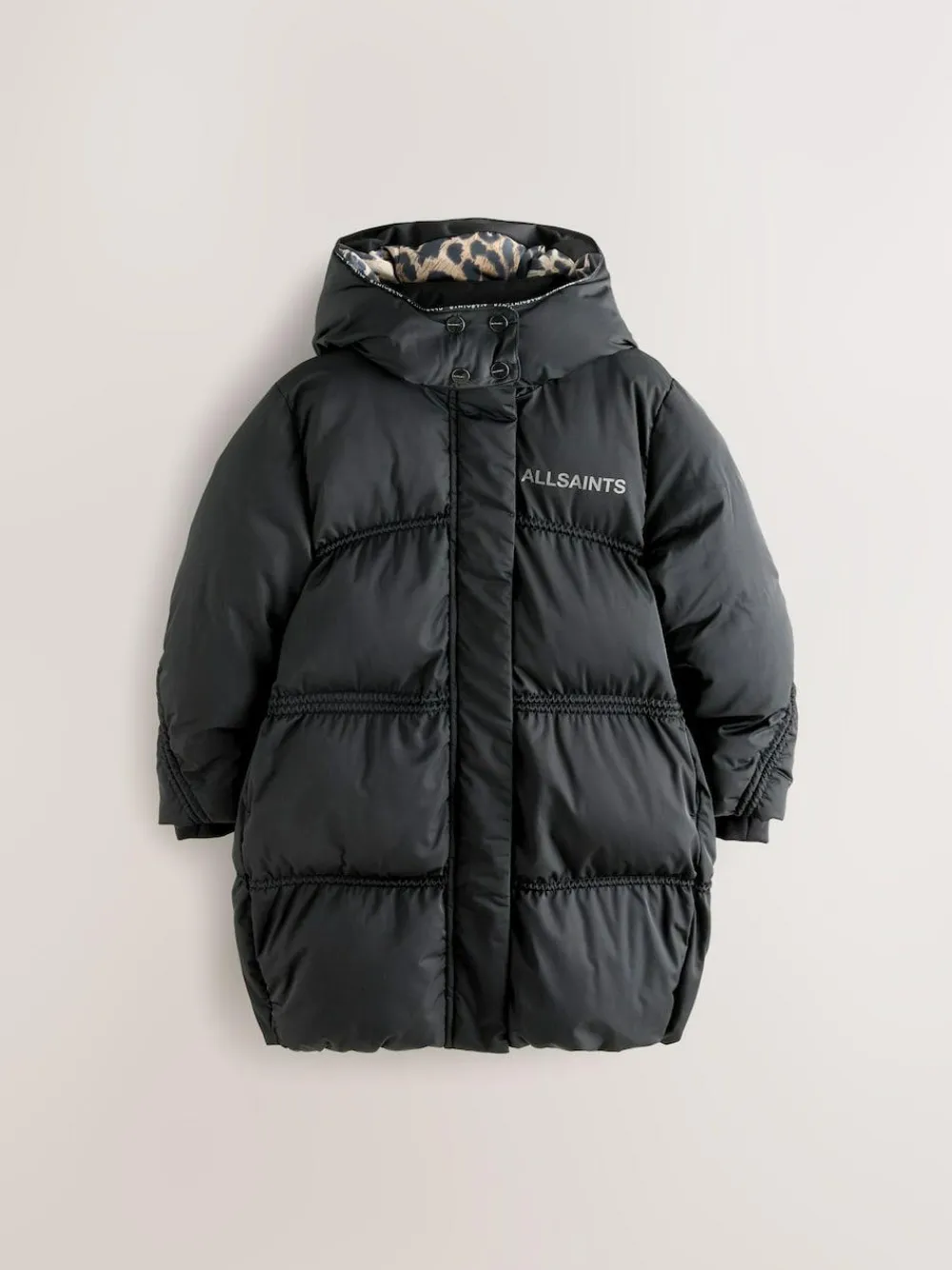 smALLSAINTS Black Ruched Longline Padded Coat^ Jackets & Coats|Snowsuits & Coats