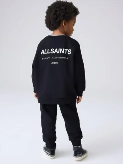 Discount smALLSAINTS Black Underground Oversized Younger Boys Sweatshirt and Joggers Set