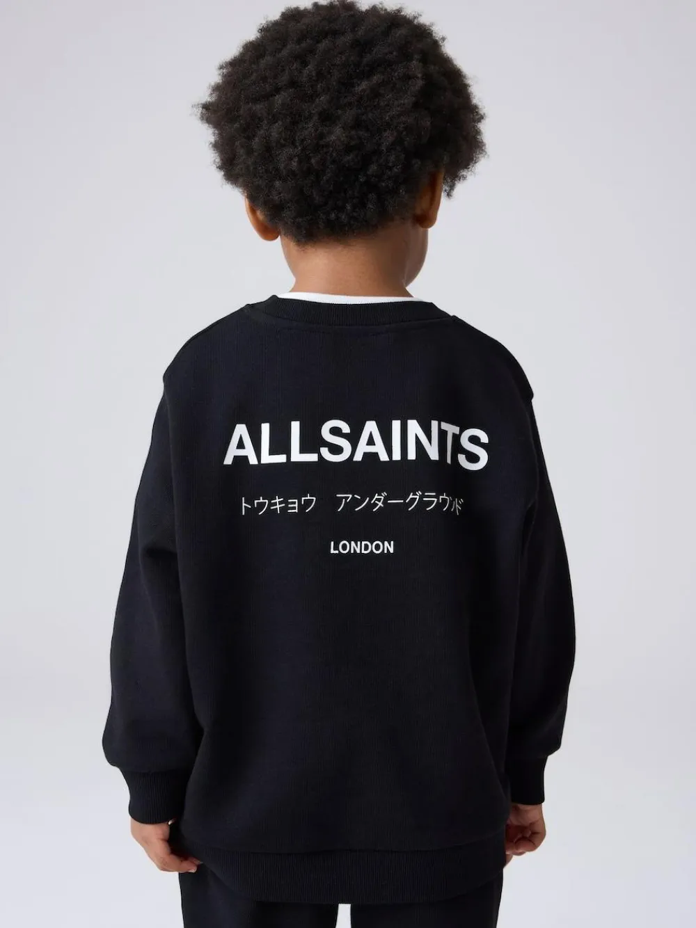 Discount smALLSAINTS Black Underground Oversized Younger Boys Sweatshirt and Joggers Set