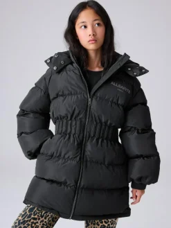 Best smALLSAINTS Black Waisted Longline Padded Coat
