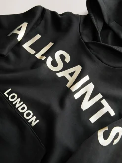 smALLSAINTS Black/Gold Biggy Oversized Pullover Hoodie^ Sweatshirts & Hoodies