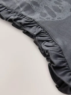 smALLSAINTS Charcoal Grey Asymmetric Hem Crew Neck Cotton T-Shirt^ T-Shirts