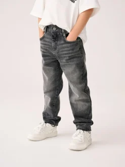 Online smALLSAINTS Charcoal Grey Boys Straight Fit Denim 100% Cotton Jeans