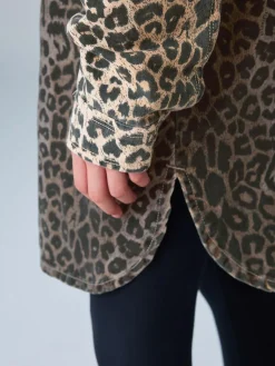 smALLSAINTS Leopard Lily Oversized Shacket^ Jackets & Coats|Snowsuits & Coats