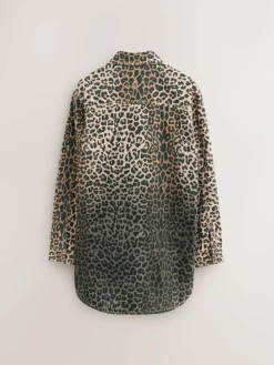 smALLSAINTS Leopard Lily Oversized Shacket^ Jackets & Coats|Snowsuits & Coats