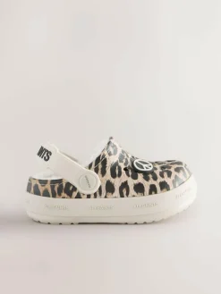 smALLSAINTS Print Borg Lined Clog Slippers^BOY Nightwear