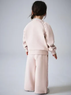 Online smALLSAINTS Light Pink Lover Sweatshirt and Wide Leg Joggers Younger Set
