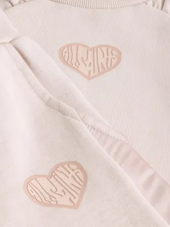 Online smALLSAINTS Light Pink Lover Sweatshirt and Wide Leg Joggers Younger Set