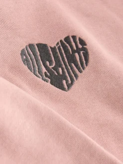 Hot smALLSAINTS Mid Pink Lover Hoodie and Sweat Shorts Set