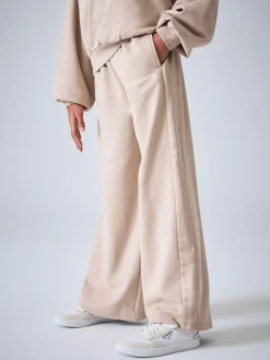 smALLSAINTS Pale Pink Underground Satin Panel Sweatshirt and Wide Leg Joggers Set^ Sweatshirts & Hoodies