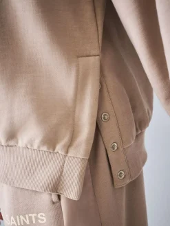 smALLSAINTS Pale Pink Underground Satin Panel Sweatshirt and Wide Leg Joggers Set^ Sweatshirts & Hoodies