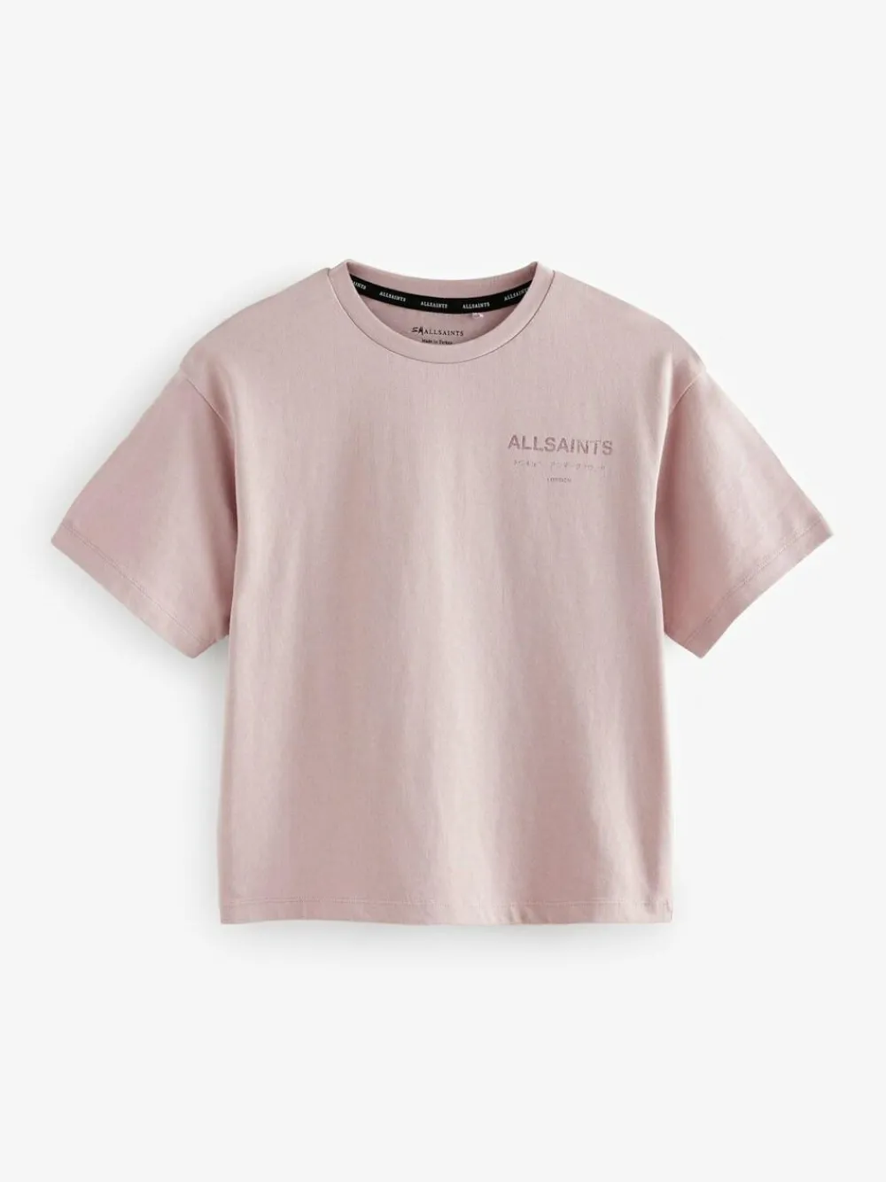 smALLSAINTS Oversized Girls Underground Crew T-Shirt Pink/Metallic