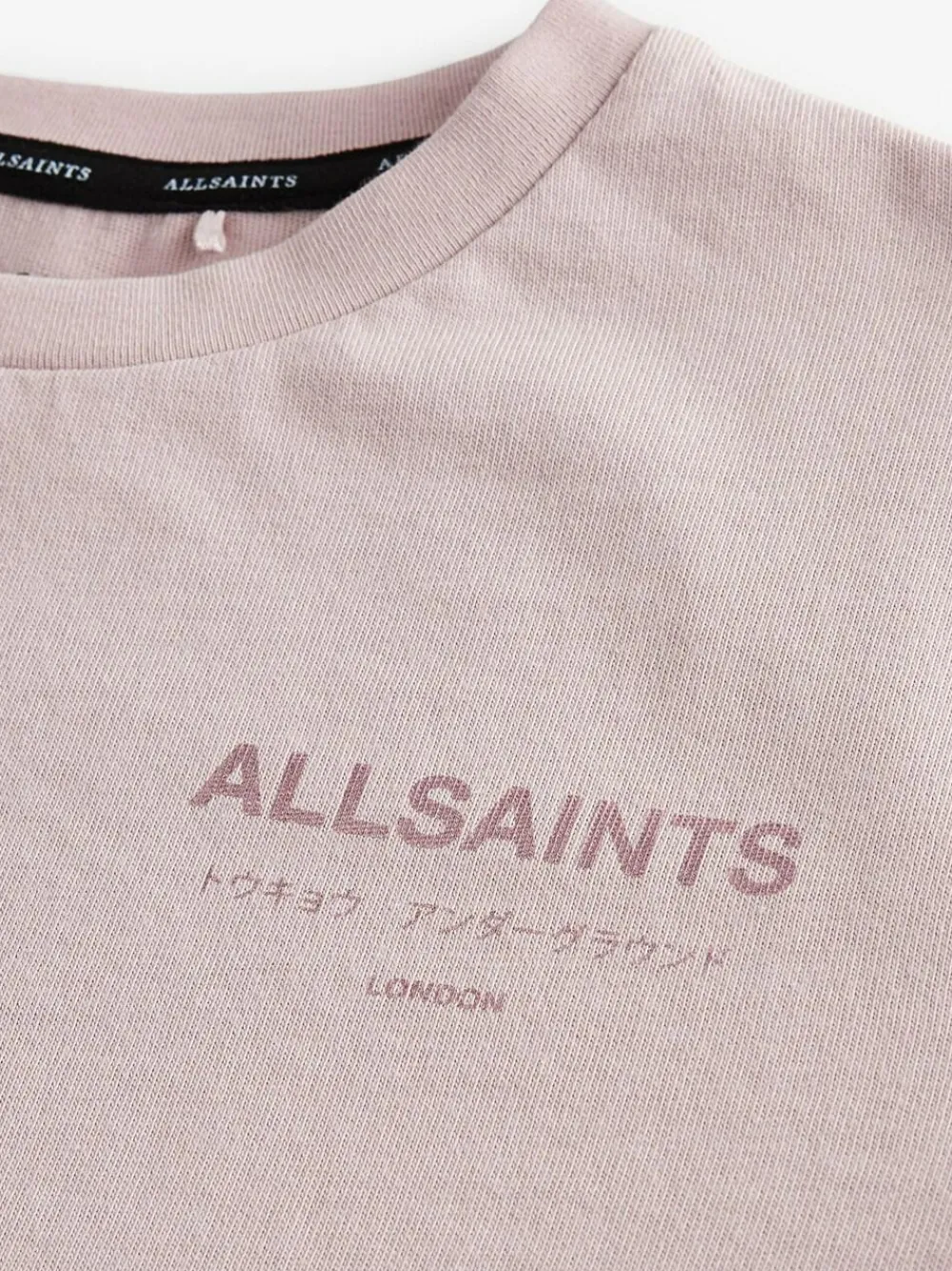 smALLSAINTS Oversized Girls Underground Crew T-Shirt Pink/Metallic