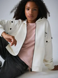 Hot smALLSAINTS Amphia Underground Zip Hoodie White