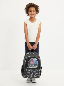 Smiggle Black Eclipse Classic Attach Backpack^BOY Bags