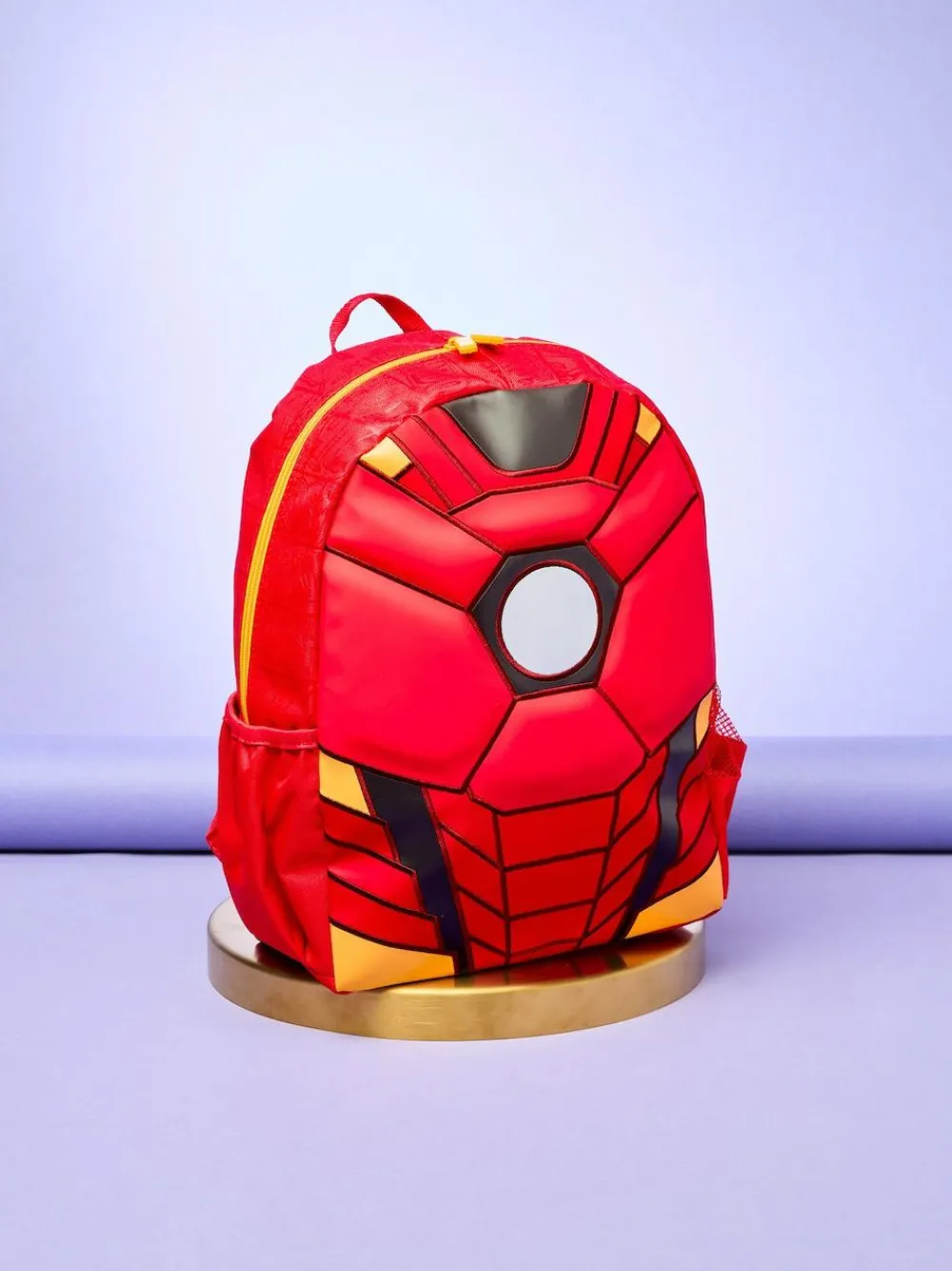 Smiggle Black Marvel Iron Man Junior Hoodie Backpack