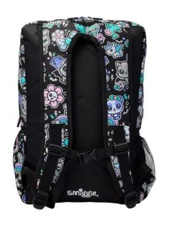 Online Smiggle Trailblazer Foldover Attach Backpack Black