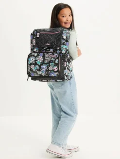 Online Smiggle Trailblazer Foldover Attach Backpack Black