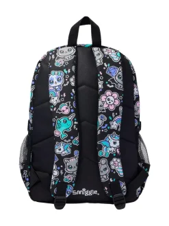 New Smiggle Black Trailblazer Classic Attach Backpack