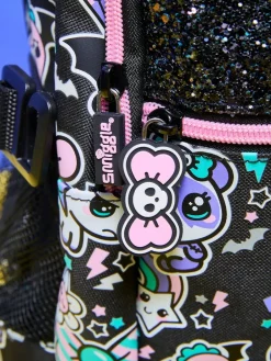 New Smiggle Black Trailblazer Classic Attach Backpack