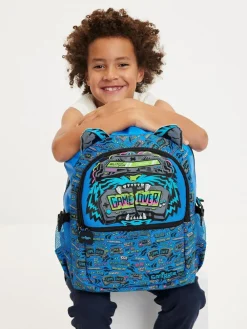 Outlet Smiggle Blue Eclipse Classic Attach Backpack