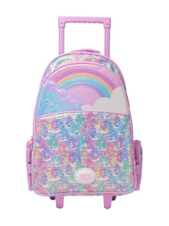 Sale Smiggle Pink Care Bears Trolley Backpack With Light Up Wheels